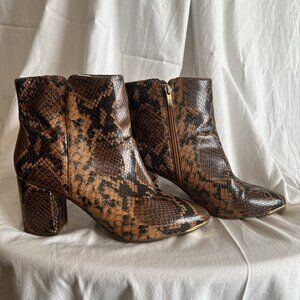 Women's Franco Sarto Snakeskin Booties